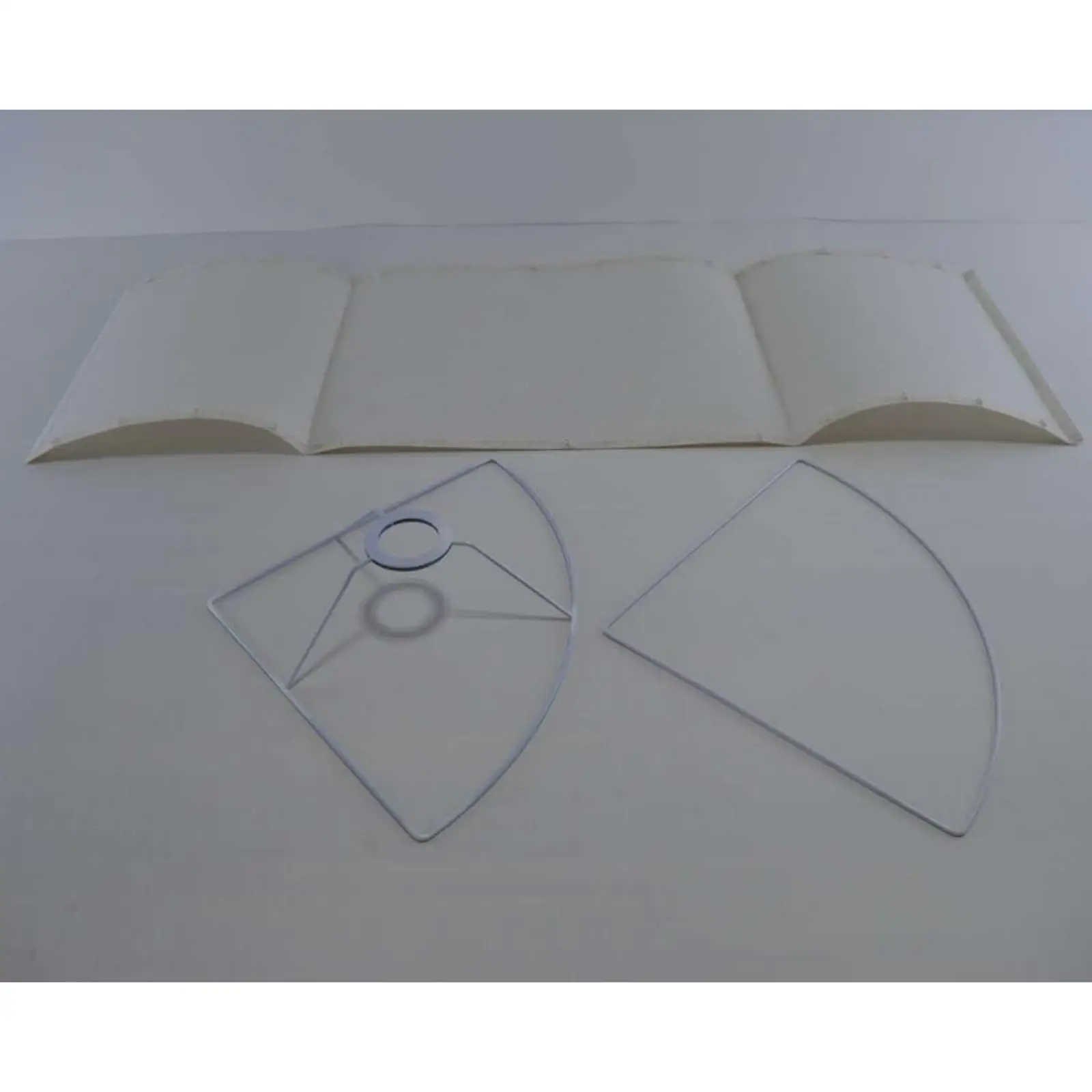 Linen Lamp Shade European Triangular Semicircle Lampshade for Floor Light