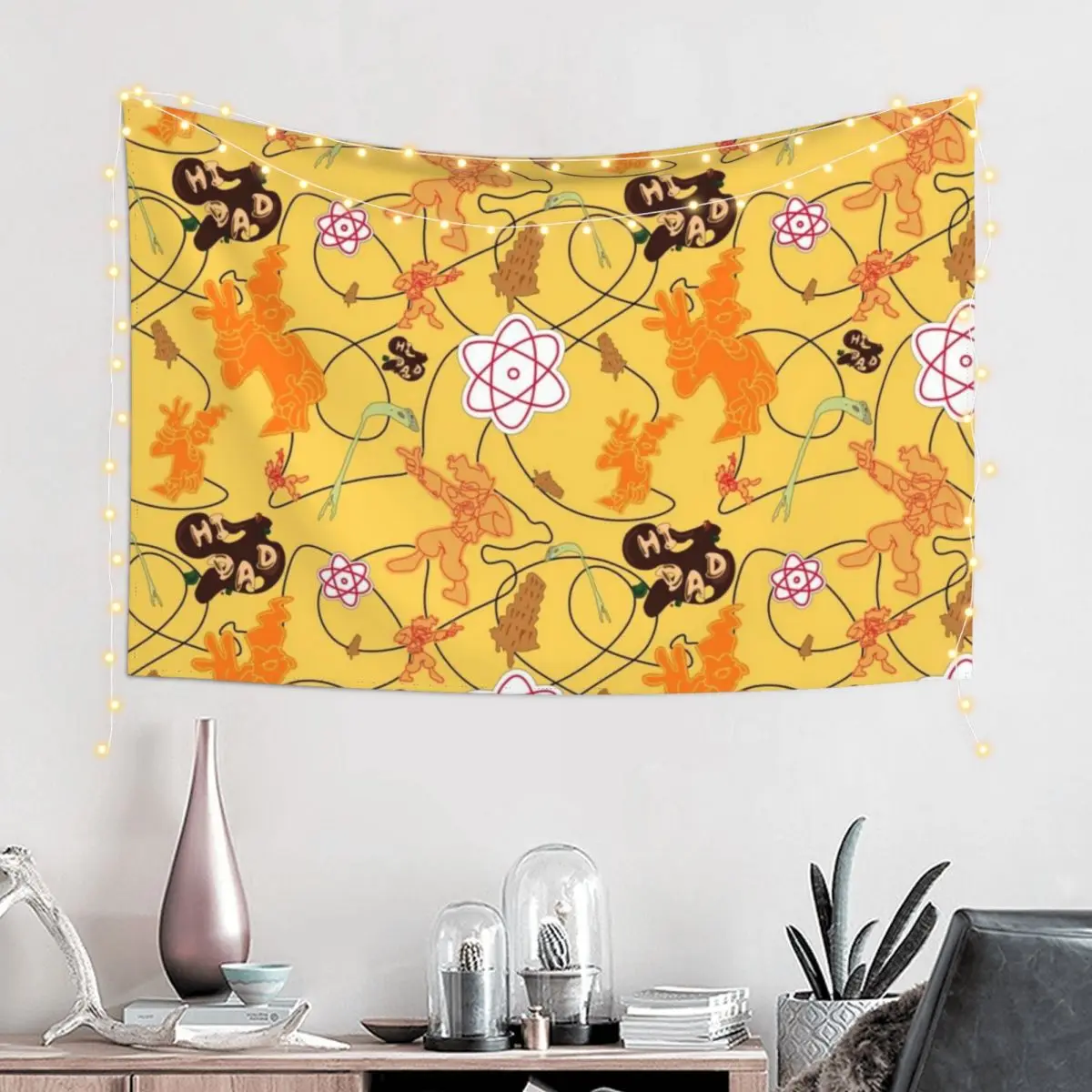 

Powerline Seamless Pattern Tapestry House Decoration Bathroom Decor Tapete For The Wall Tapestry