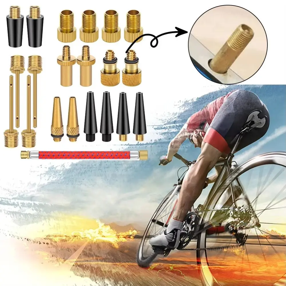 Air Nozzle Bicycle Valves Adapter Inflator Tool Inflatable Device Presta Schrader Valve No Leakage