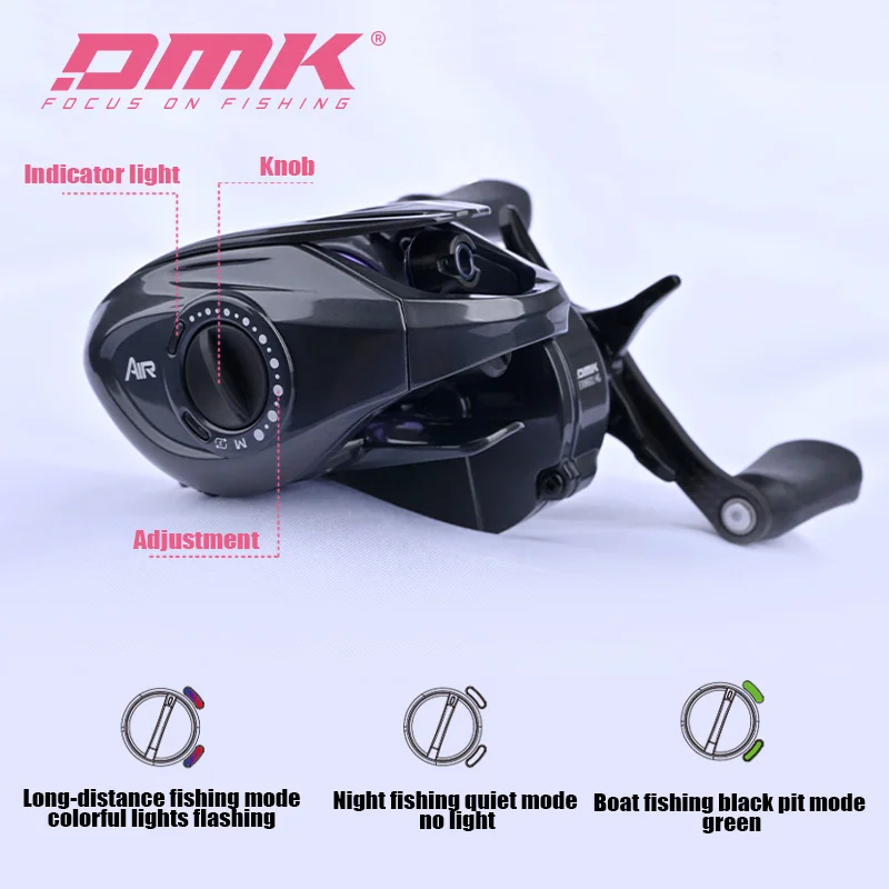 DMK CHEETAH XINGRUI carrete de pesca ligero resistente tres modos - imagen 4