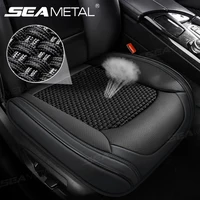 SEAMETAL-funda transpirable para asiento delantero de coche, cojín de asiento refrescante de seda de hielo, Protector Universal para asiento de coche antiarañazos completamente envuelto