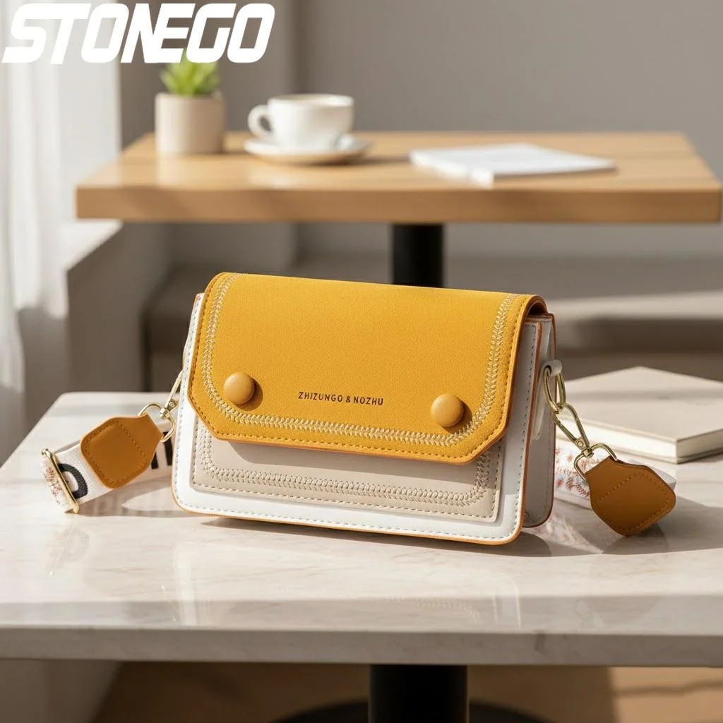 

Fashionable Korean Style Small Square Crossbody Bag Women's Textured Shoulder Handbag Casual Tote for Everyday Use