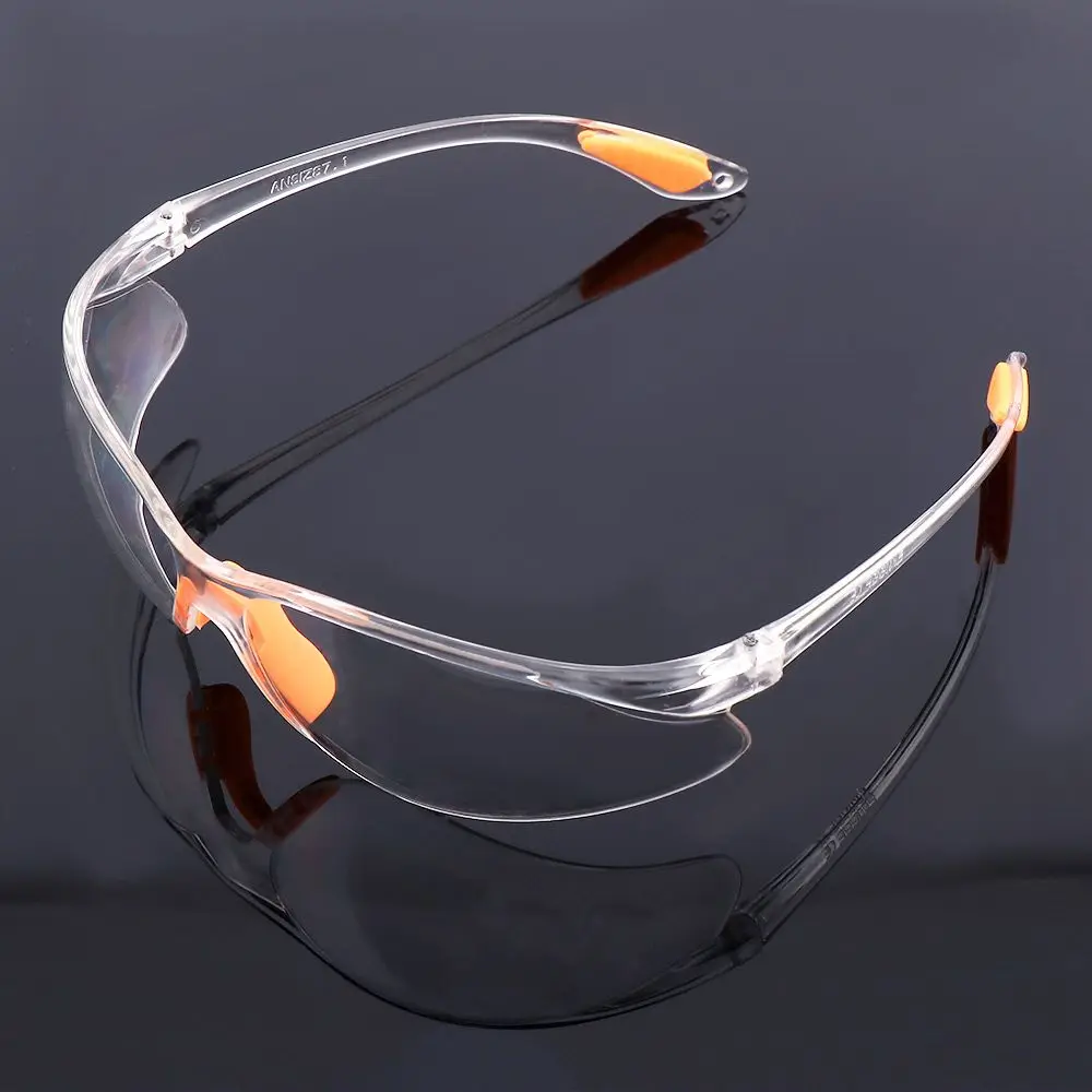 Clear Anti-impact Factory Lab Outdoor Work Eye Protective Safety Goggles Glasses