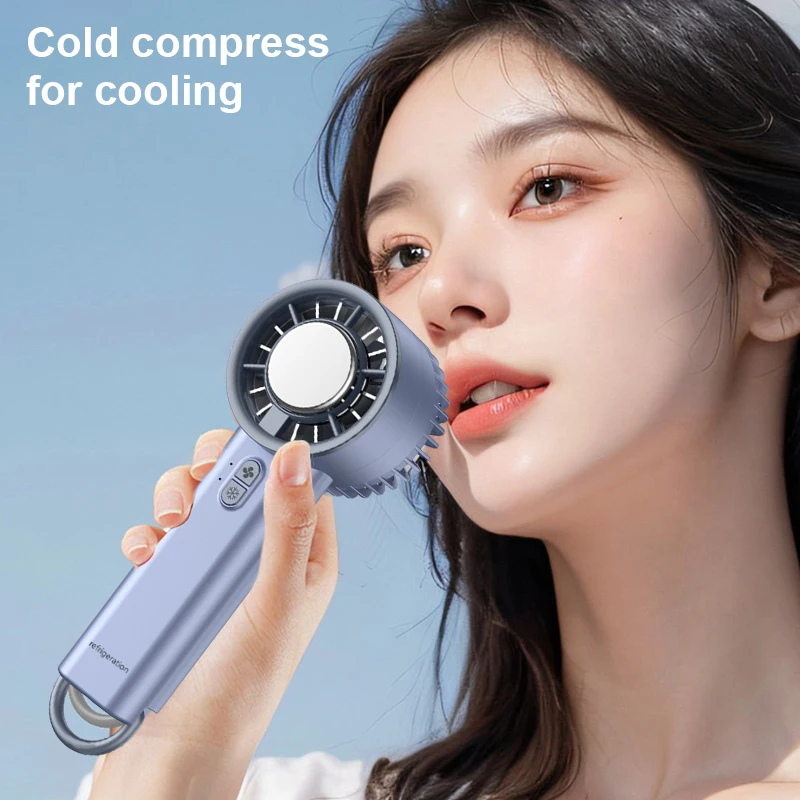 Портативные криогенные летние охлаждающие вентиляторы, мини-воздухоохладитель для холодного воздуха, длительный срок службы батареи для женщин и девушек, подарок на день рождения