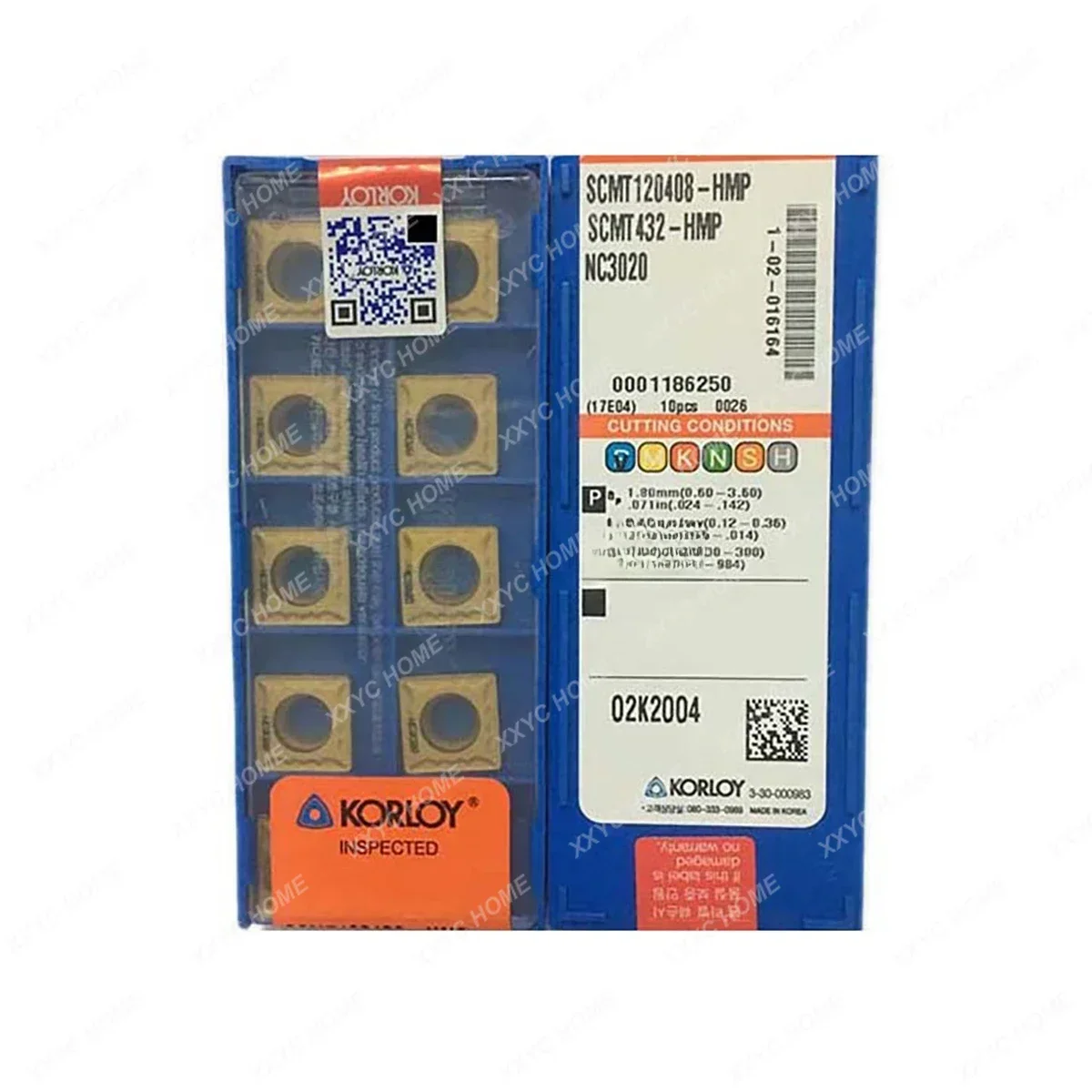 100% أصلي SCMT SCMT09T304 SCMT09T308 SCMT 120408   أداة تحول HMP PC9030، إدراجات تحول كربيد متوسطة التشطيب