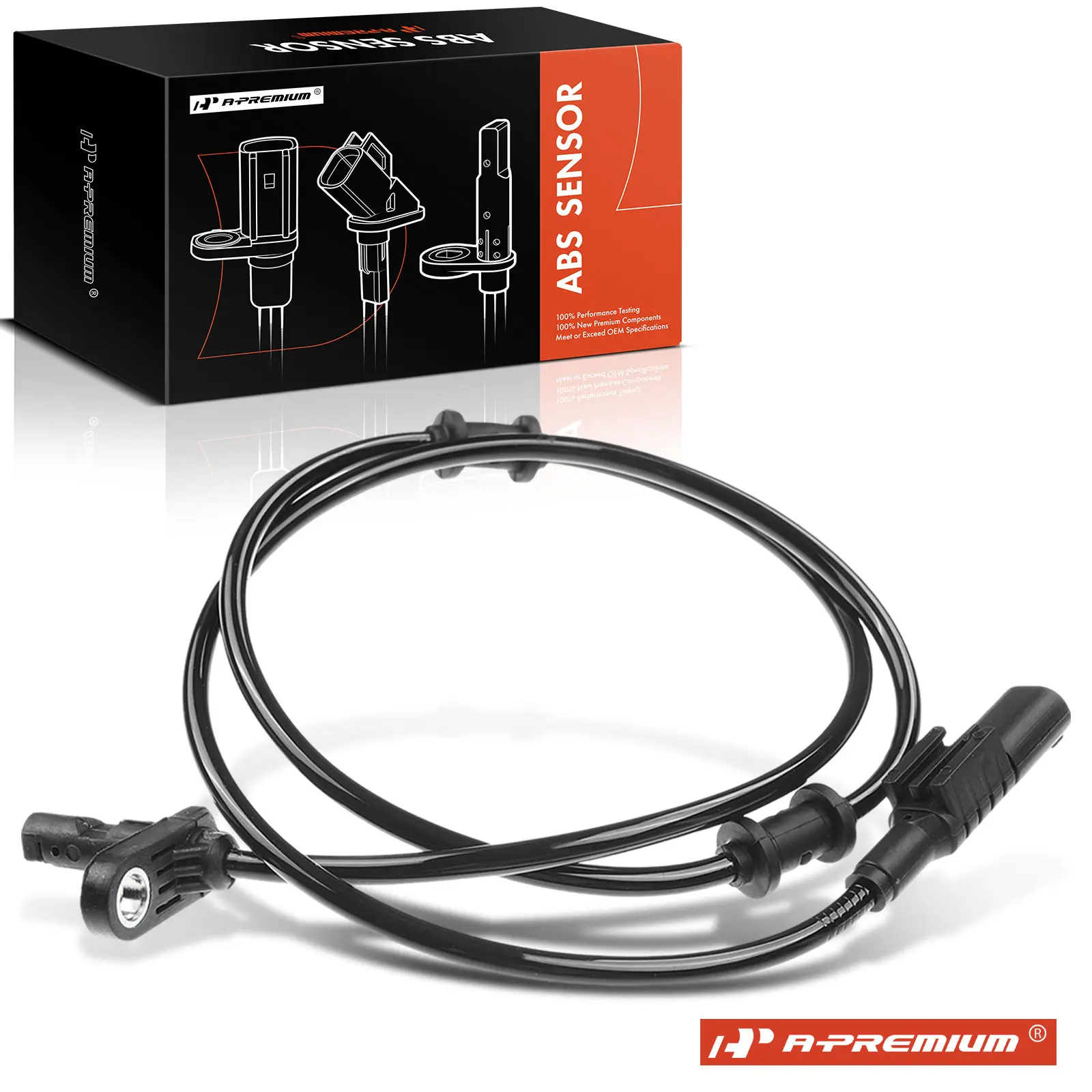 A-Premium Rear Driver or Passenger Side ABS Wheel Speed Sensor for Mercedes-Benz SL500 2003-2006 SL550 2007-2012 SL600 2004-2011