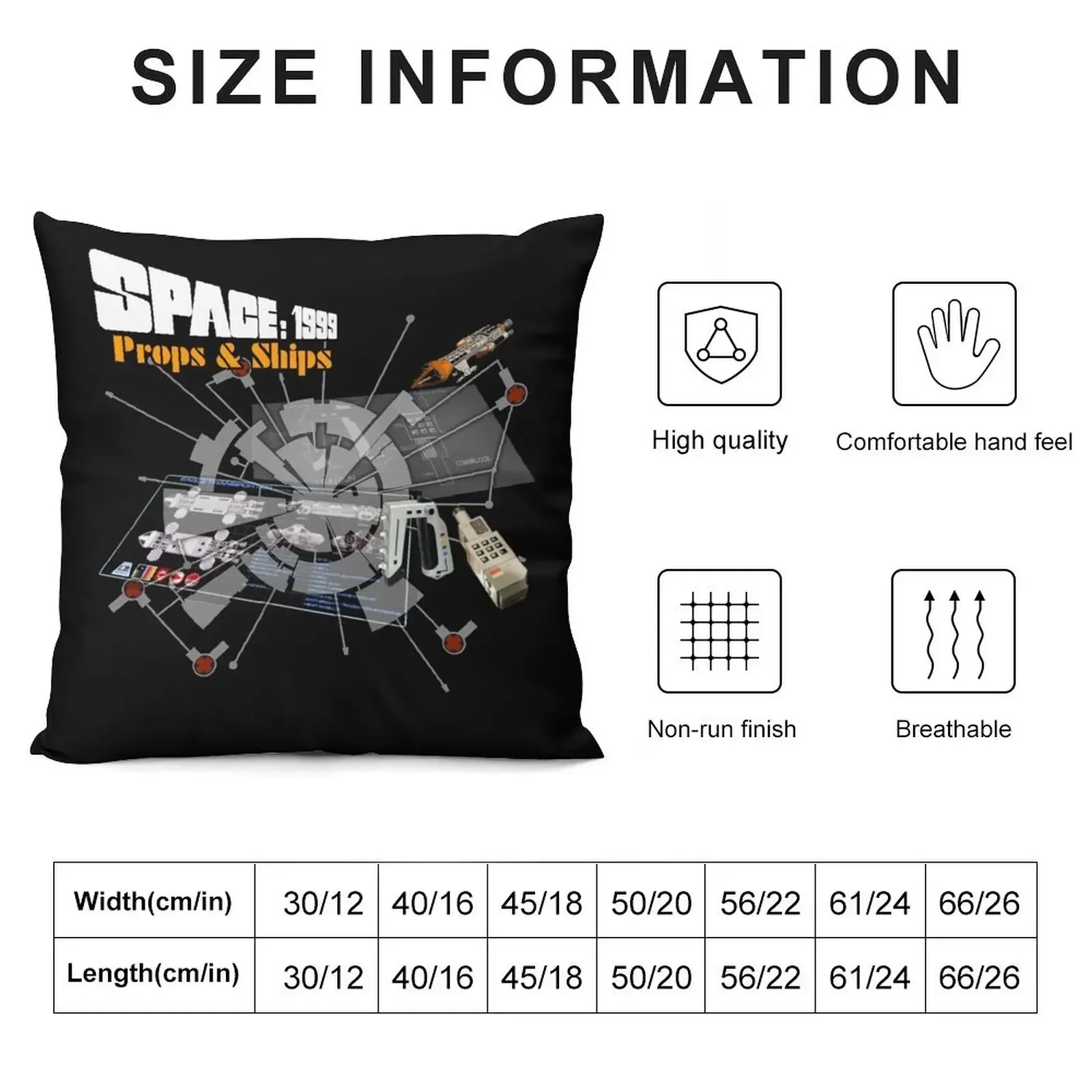 Space 1999 Props & Ships Throw Pillow pillow pillowcase Throw Pillow Covers