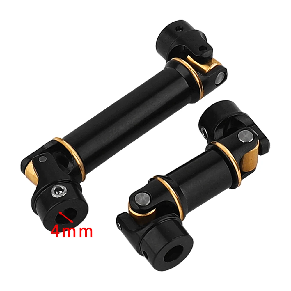 2pcs TRX4-M Brass Black Coating Metal Center Drive Shaft for 1/18 RC Crawler TRX4M Defender New Upgrade Parts