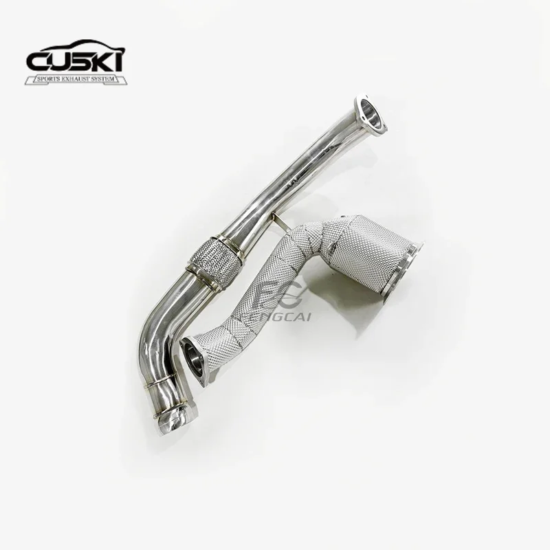 

Stainless steel car exhaust modification accessories suitable for 2017-2018 Porsche Panamera 971 3.0T with cat shaped downspout