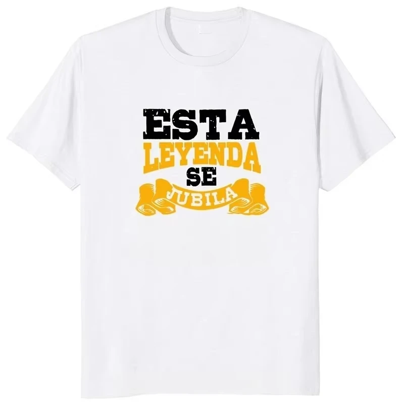 Camiseta de estilo retro para mujeres retiradas, impresa con texto en español, perfecta como regalo para un padre retirado, ropa de calle de verano Y2K