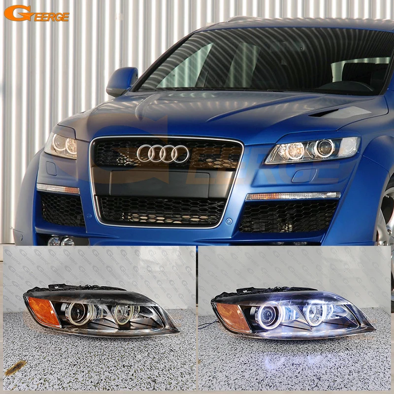 

For Audi Q7 4L Pre Facelift 2006 2007 2008 2009 Excellent Ultra Bright COB Led Angel Eyes Halo Rings Car Accessories