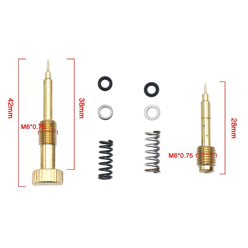 1PC Metal Motorcycle Carburetor Air Adjusting Screw Idle Mixture Fuel Ratio Screw