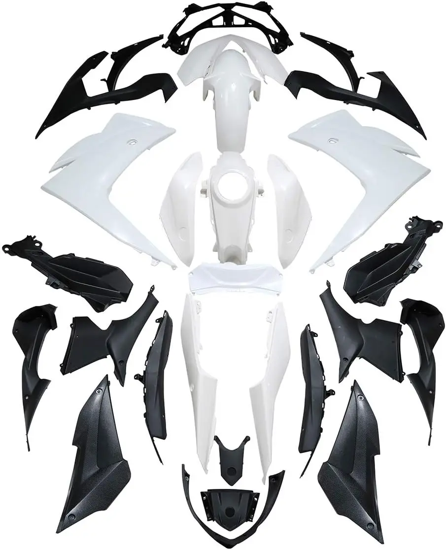 

Комплект обтекателя кузова, подходящий для Yamaha YZF R3 2015-2018,YZF R25 2015-2017, неокрашенный белый