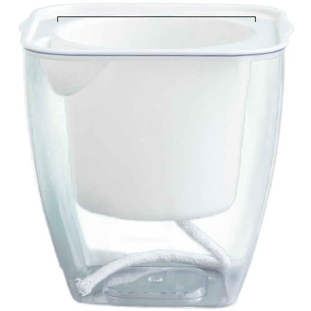 

Clear Reservoir Self Watering Pot For Home Decor Transparent Design ABS High-transparency Plastic For Succulents