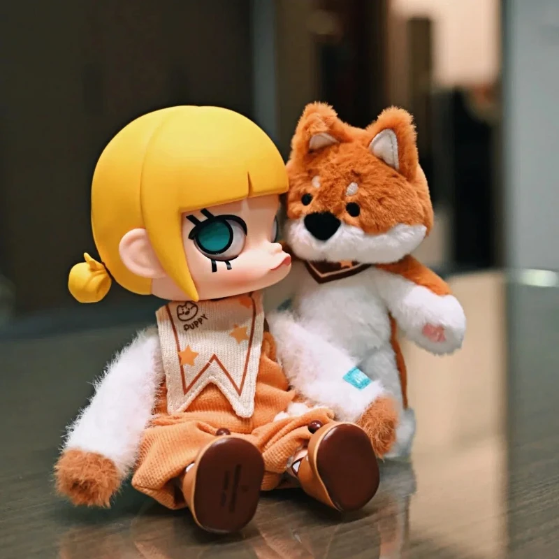 

POP MART Molly Hug 1/8 Scale Movable Action Figures Cute Bjd Doll Collectible Toy Desktop Ornament Blind Box Girl Surprise Gift