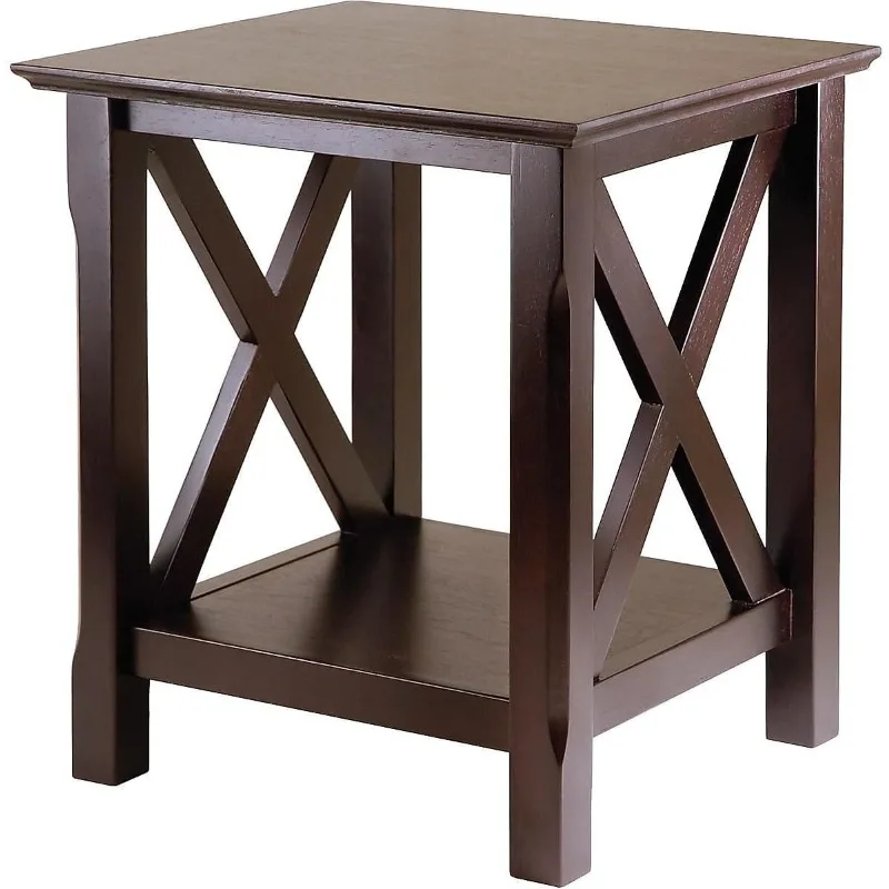 

20W x 19.13-Inch D End Table, Cappuccino (40420) US(Origin)