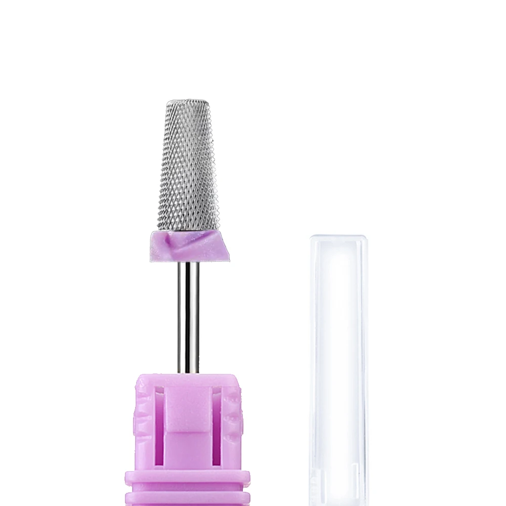 Brocas de uñas 2XF 5 en 1, fresa eléctrica giratoria de cerámica para manicura, herramientas quitaesmalte en Gel, 1 ud.