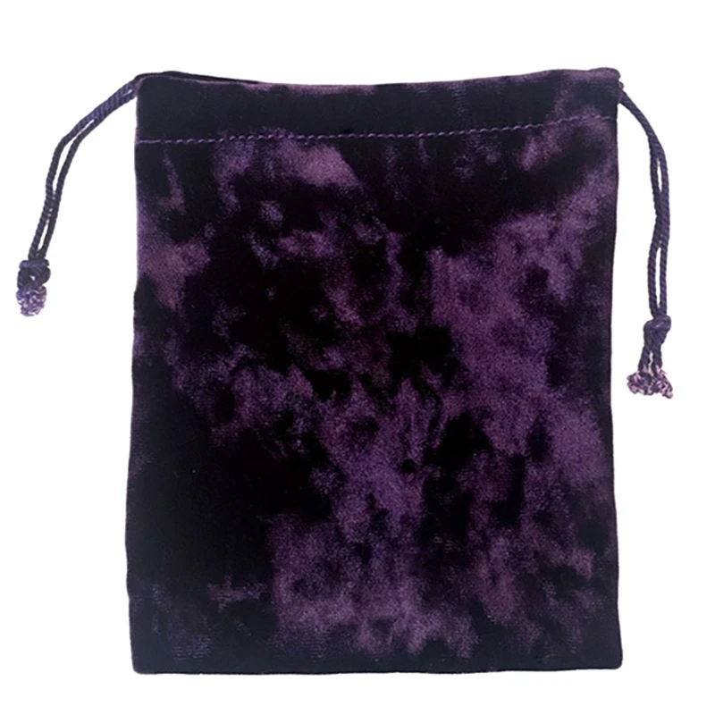 G92F Tarot Card Storage Bag Jewelry Dices Pouches Velvets Drawstring Bag Divinations Accessories for Tarot Enthusiasts