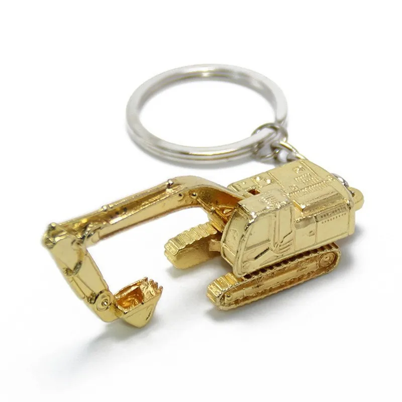 

20pcs Alloy 3D Three-dimensional Excavator Keychain Pendant Accessory Gift Car Accessories Trendy Charm for Girls