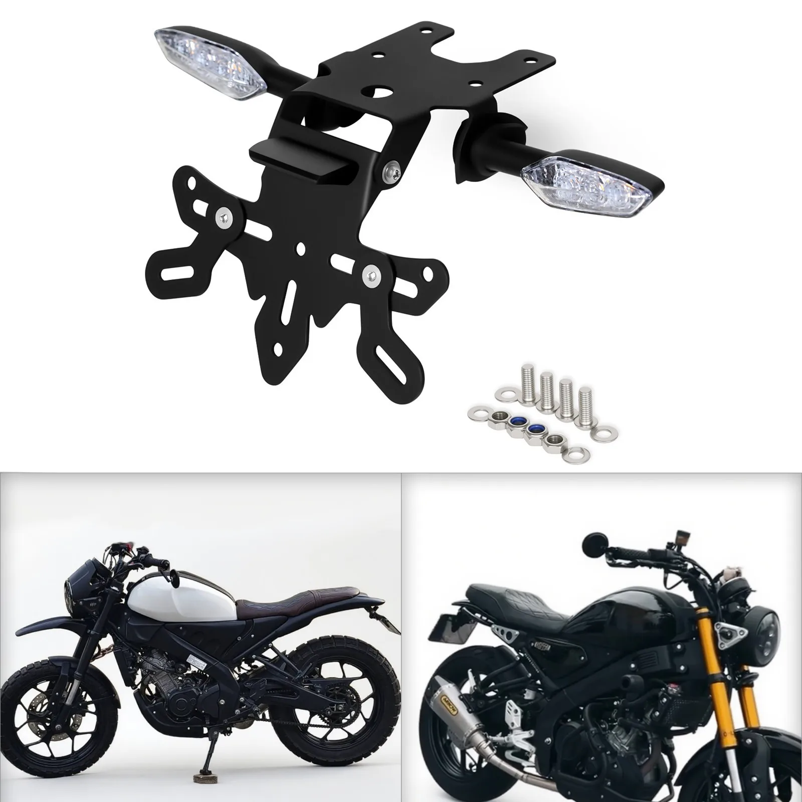 

Short FENDER Eliminator Tail Tidy LED Turn Signal For YAMAHA XSR155 2019-2025 Short FENDER Eliminator Tail Tidy LED Turn Signal
