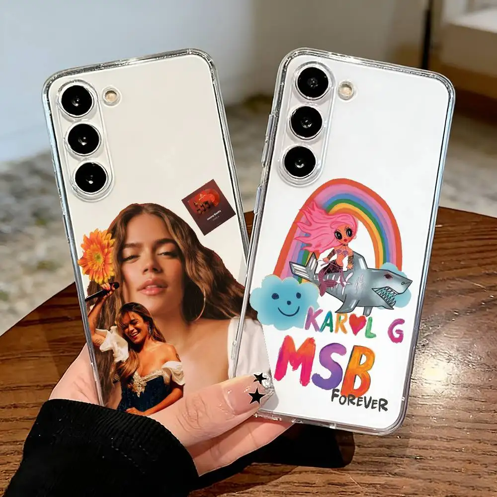 Karol-G Reggaeton-S  Phone Case For Samsung S25,S24,S21,S22,S23,S30,Ultra,S20,Plus,Fe,Lite Transparent Cover