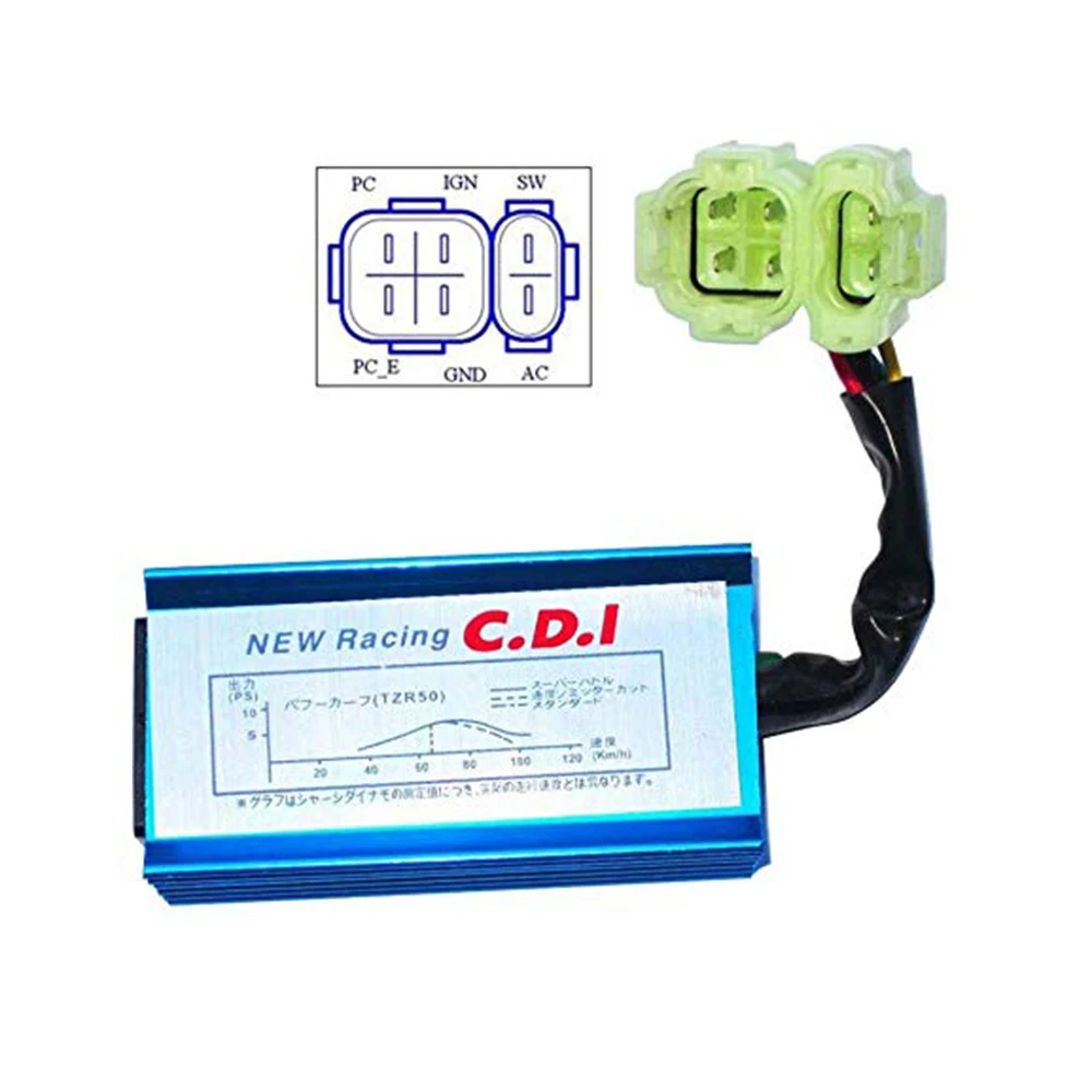 High Performance Racing Ignition Coil 6 Pin CDI 3 Electrode Spark Plug For GY6 50Cc 150Cc 125Cc ATV Moped Scooter Parts Top-Rate