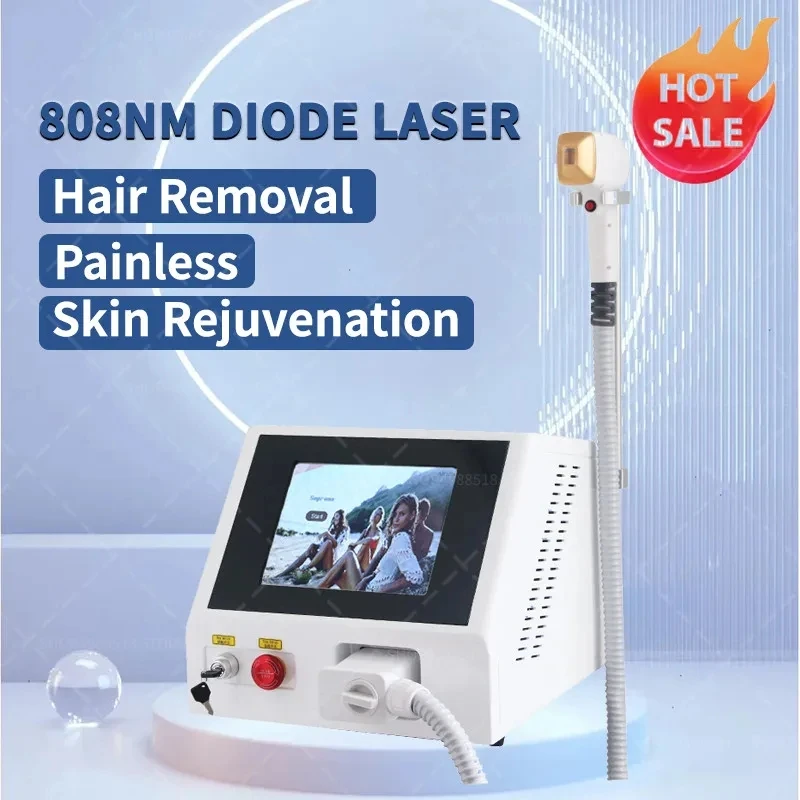 Ice Platinum 3 Wavelength 808nm Painless Laser Hair Removal Skin Rejuvenation Machine Beauty Salon