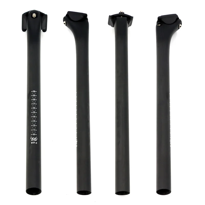 

Road bike/ MTB No Label Carbon Fiber Lightweight 140g Titanium Screw carbon Seat Tube Rear Floating Seat Post For 30.9/27.2/31.6