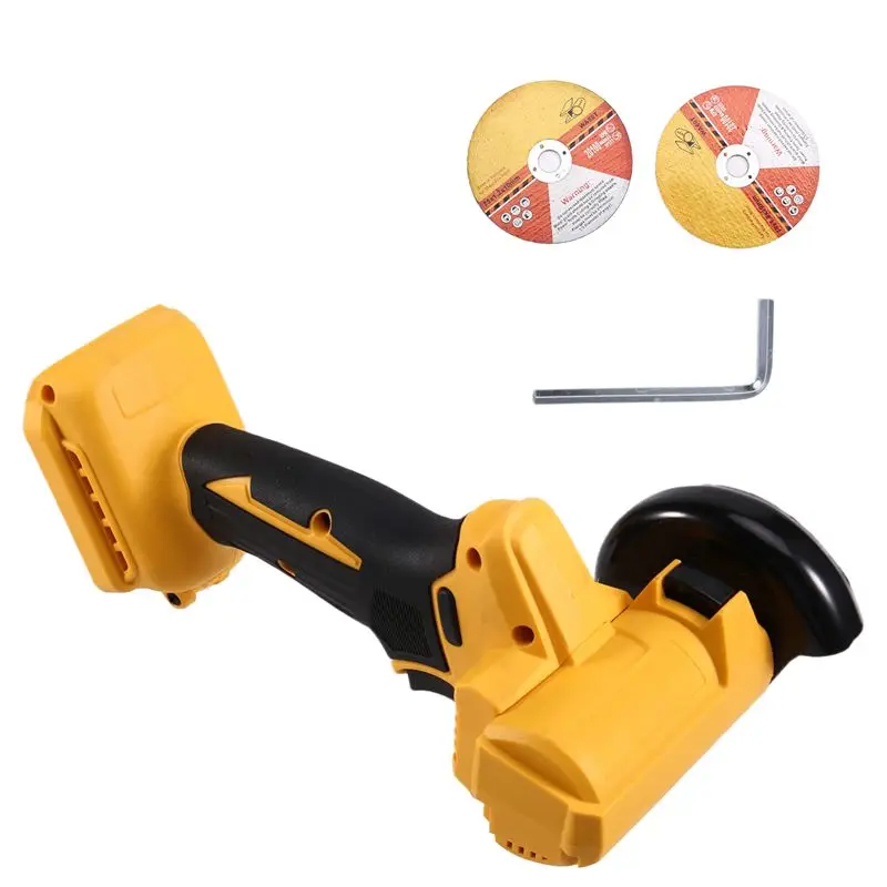 

A36T-High-Efficiency 3" Mini Cordless Angle Grinder And Polisher For 18V Battery, 2 Cutting Discs Included
