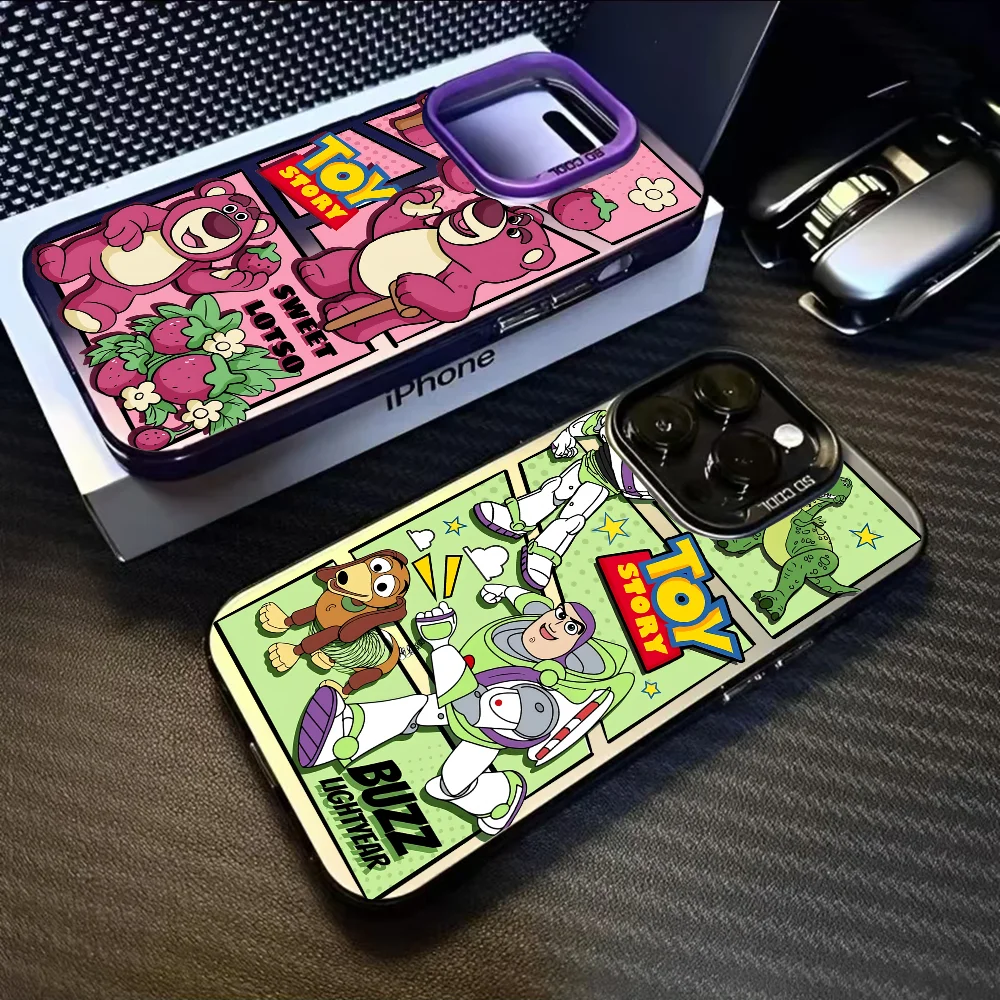 

Toy Story Buzz Lightyear Phone Case For iPhone 16 15 14 13 12 11 Pro Max Black Purple Matte Ultra-thin Soft Candy Abrazine Funda