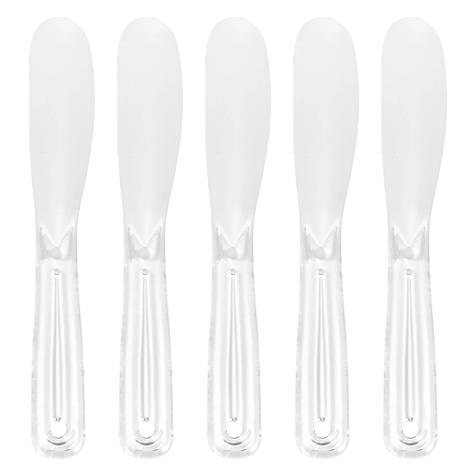 ช้อนผสมมาส์กหน้า 5 ชิ้น ช้อนสปาตูล่าสำหรับผลิตภัณฑ์บำรุงผิว ช้อนตักครีม ช้อนทาหน้ากาก ช้อนครีมบำรุงรอบดวงตา