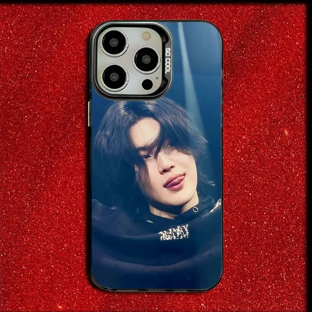 Rapper a-agust d m-min yoongi capa de telefone para iphone 16,15,14,13,12,11, mini, pro, e, se4, max doce fosco à prova de choque capa preta
