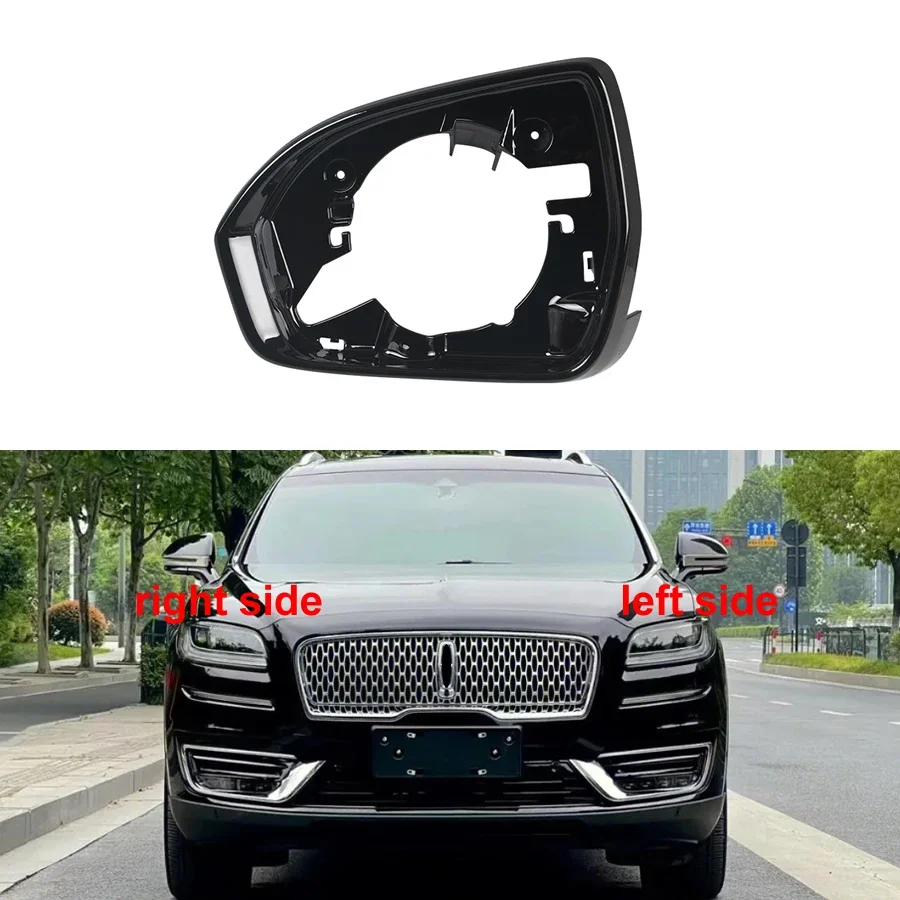 

For Lincoln Nautilus 2018 2019 2020 2021 2022 Car Accessories Door Wing Mirrors Holder Rearview Mirror Trim Ring Housing Frame