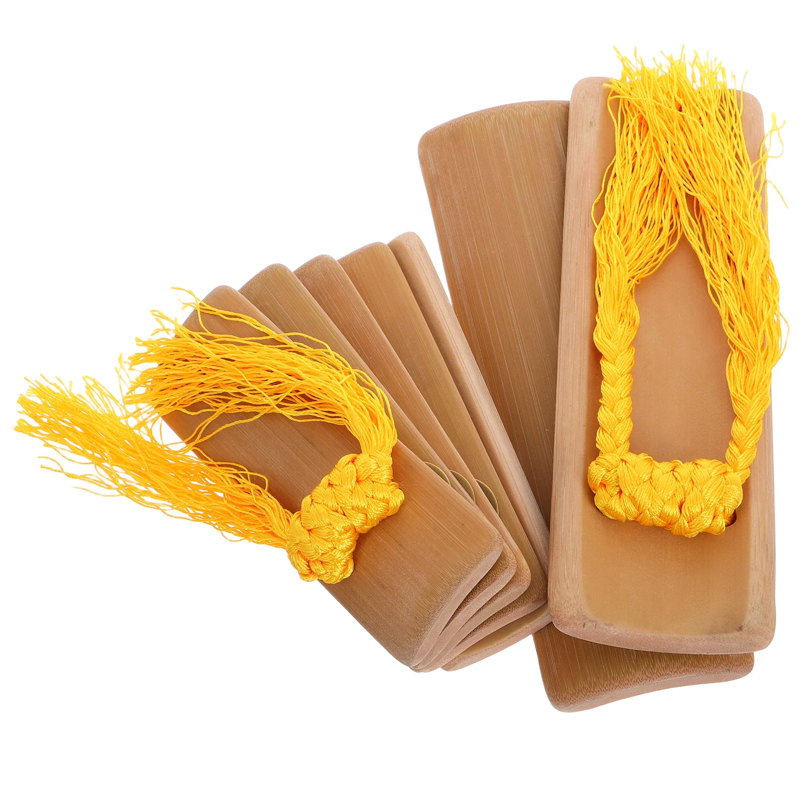 

2 Pcs Allegro Bamboo Board Chinese Kuaiban Drama and Music Instruments Folk Traditions Aldult