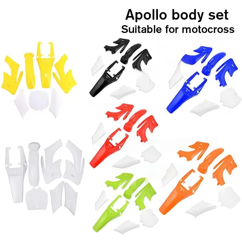 7 Pieces High Strength Plastic Fender Fairing Body Kits For Chinese 2 Stroke 47cc 49cc Apollo Orion Mini Dirt Motor Bike