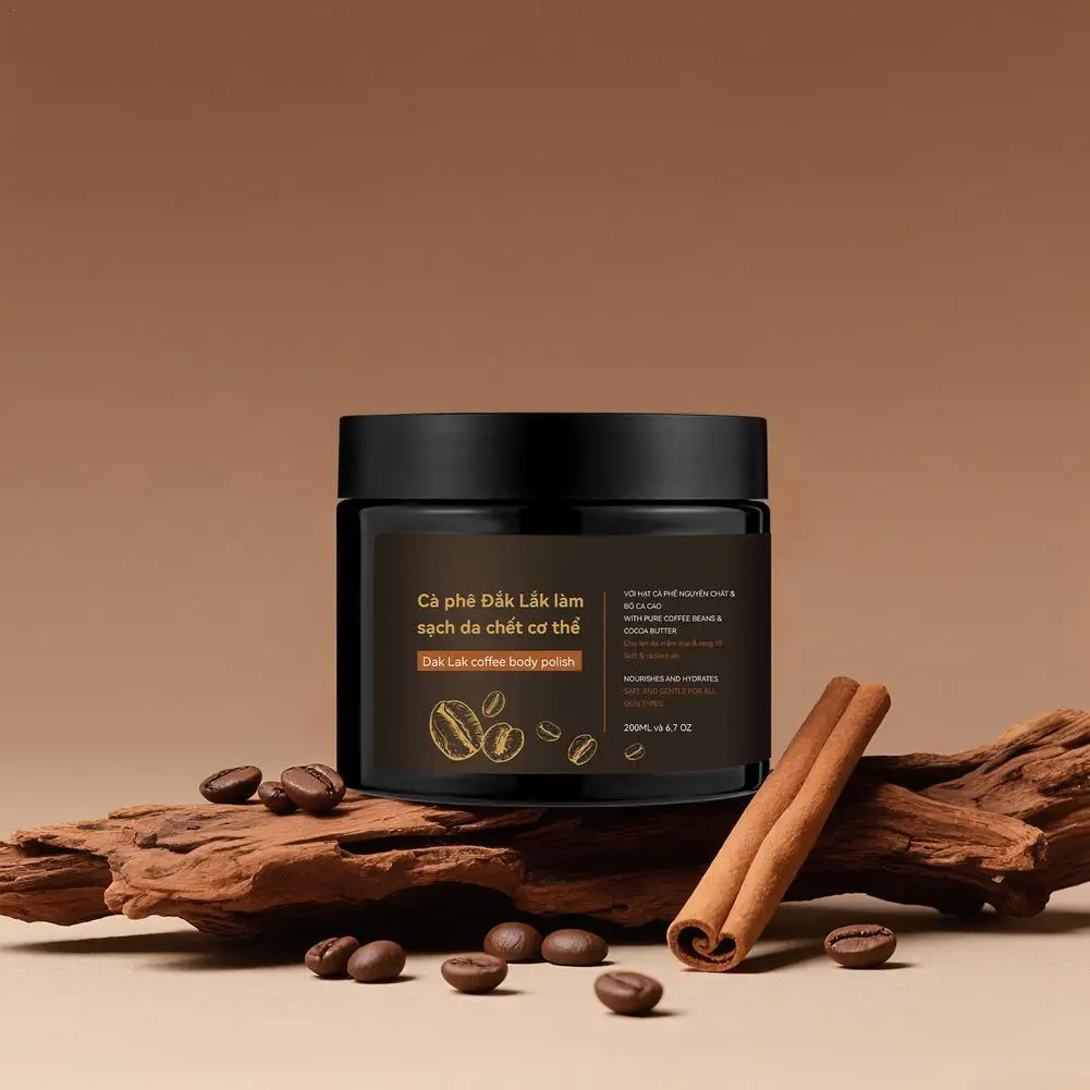 

200ml Coffee Body Scrub Sea Salt Gently Exfoliate Dead Skin Massage All Natural Exfoliating Body Scrub Moisturizing Skin Care