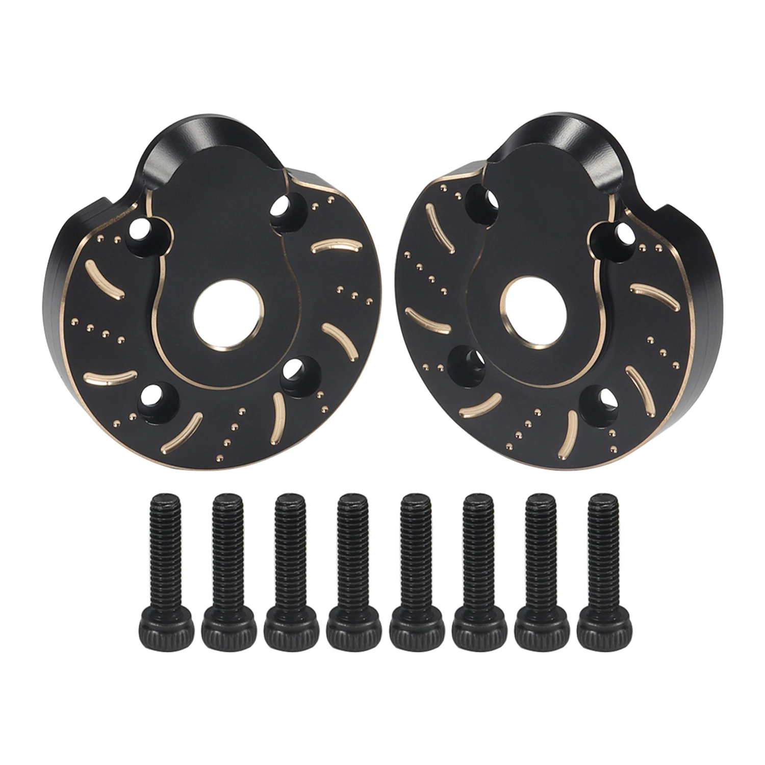 Par de Cubiertas CVD de Eje Delantero de Latón de 94g para SCX10 III AR45P Capra Vanquish F9 UTB10 1/10 RC