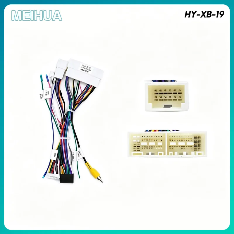 Car 20pin Audio Cable With Canbus Box Wire Adapter For Hyundai Tucson IX35 IX45 SantaFe Elantra MISTRA Sportage Kia OPTIMA