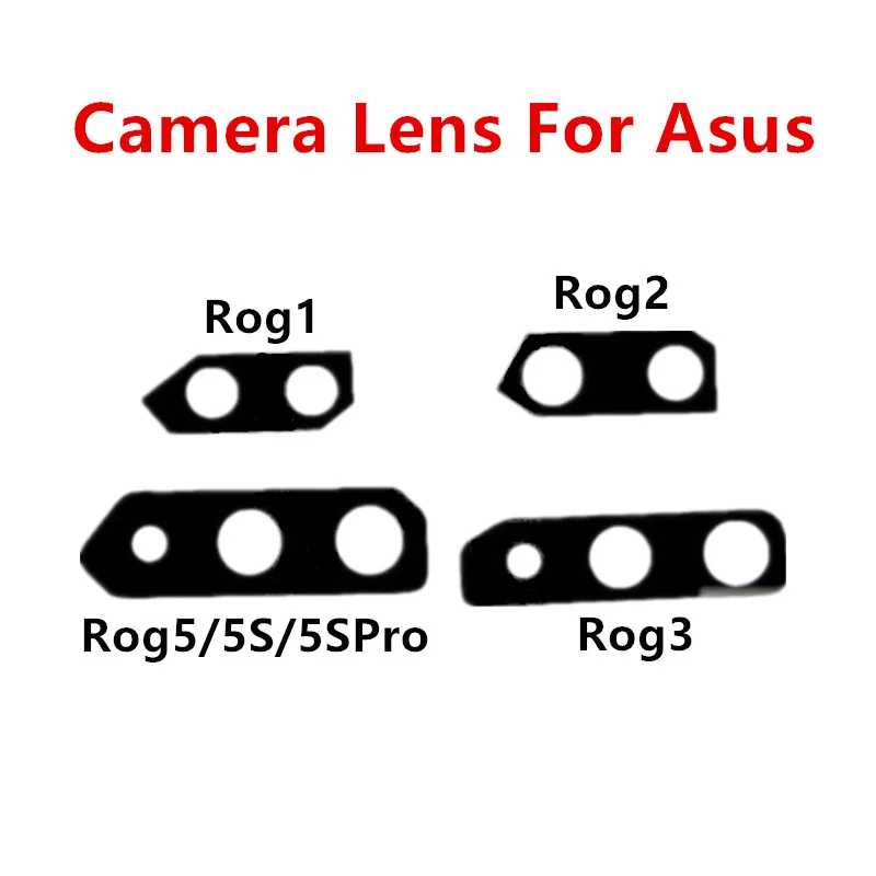 Rog5 Rog3 Rog2 Camera Lens For ASUS ROG Phone 5S Pro 5 3 2 1 ZS673KS ZS660KL ZS661KS Housing Rear Back Lens Cover Repair Parts