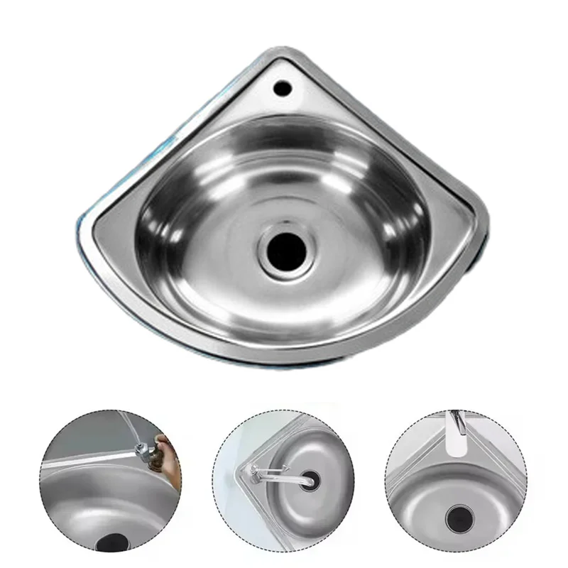 

Кухонная раковина для автодома, раковина для ванной комнаты, овощной дом на колесах, стальной стержень, маленькая одинарная чаша, угловая ванна