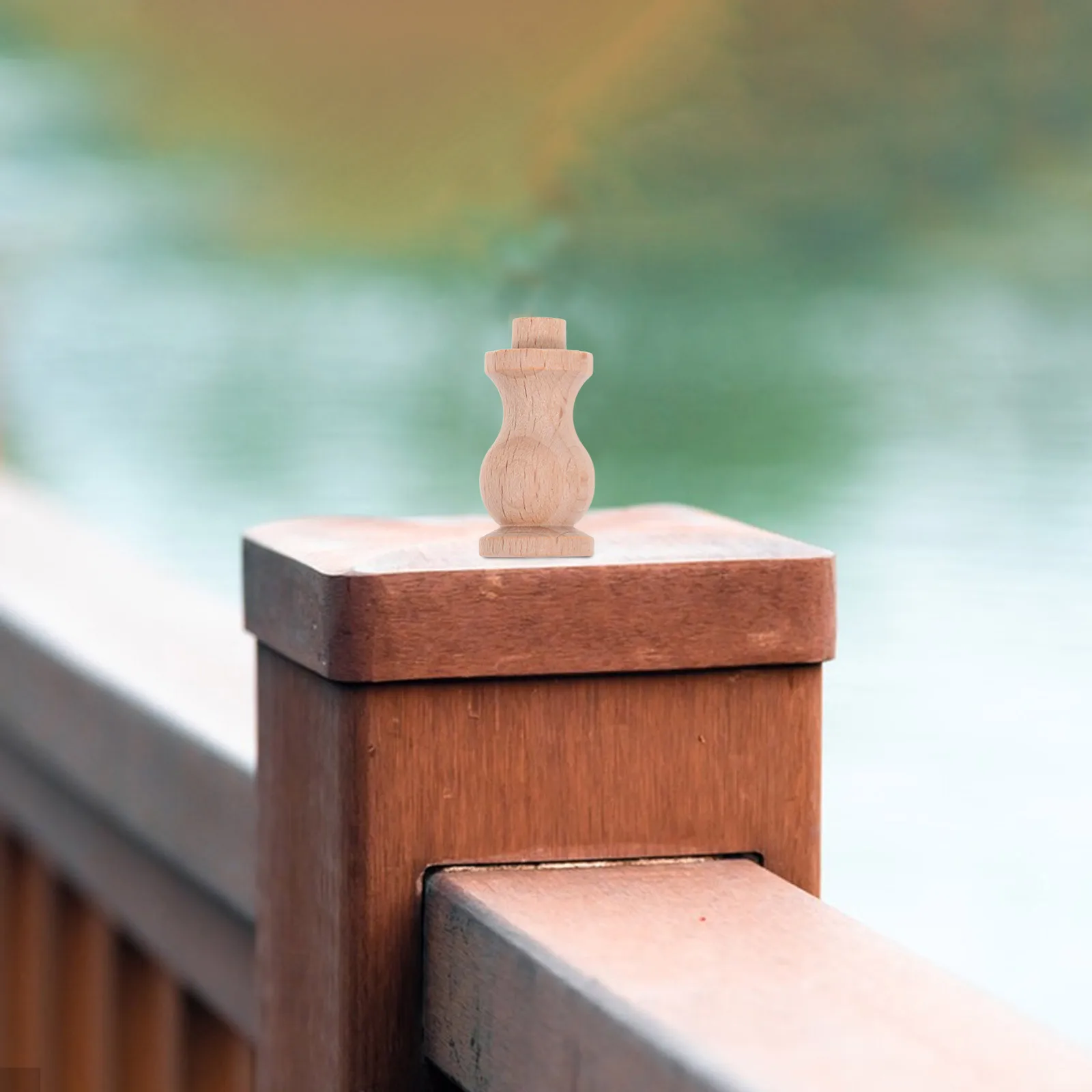 10 stücke Holz Baluster Dekorative Säule Massivholz Römische Säule Für Indoor Treppen Deck Geländer Sand Tisch Handwerk Diy Wohnkultur