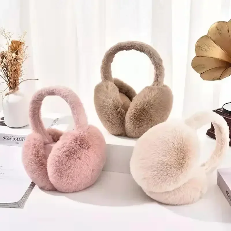 winter Warm Big Earmuff New fur solid color earmuffs Adult Children Classic Ear Cover Winter comfortable unisex Fur Earmuff