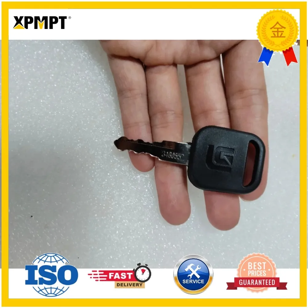 1pc 34B0557 Excavator Start Key for LIUGONG LG9055 9075 Side Door Key Ignition Switch Key