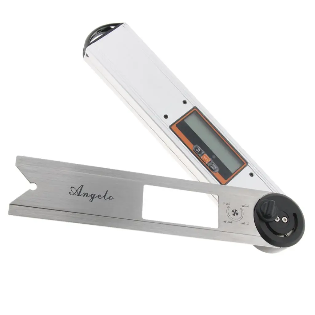 0 درجة الرقمية LCD المنقلة المعدنية مقياس الزوايا الإلكترونية زاوية مكتشف #3