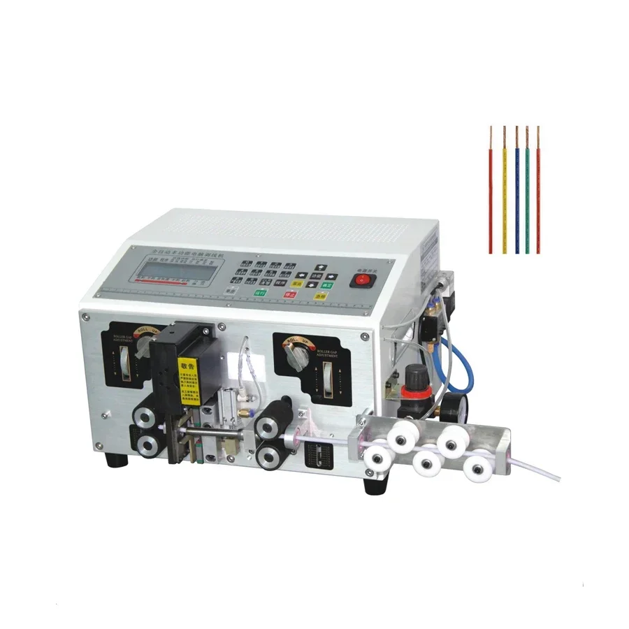 

10sqmm Double Electronic Cable Wire Automatic Cutting And Stripping Machine