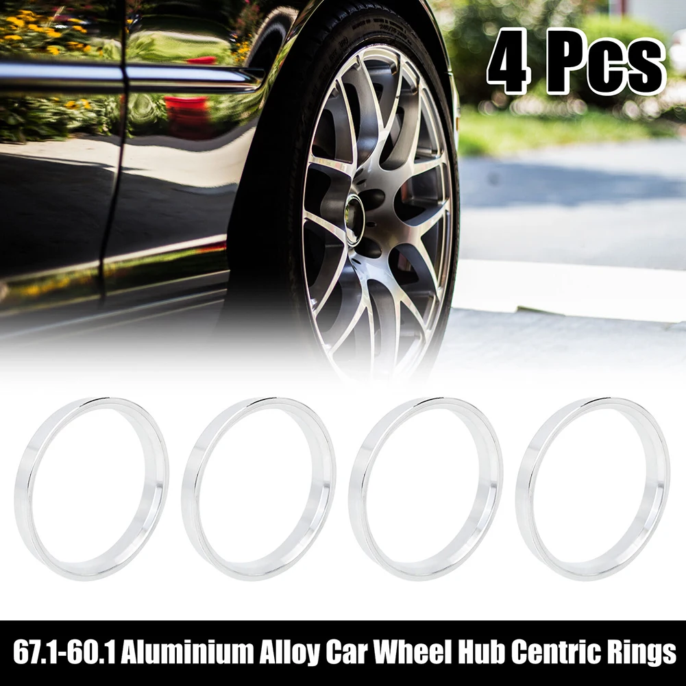 Achieve a Secure Wheel Installation with Aluminium Alloy Car Hub Centric Rings  Set of 4  67 1mm Wheel Bore Size