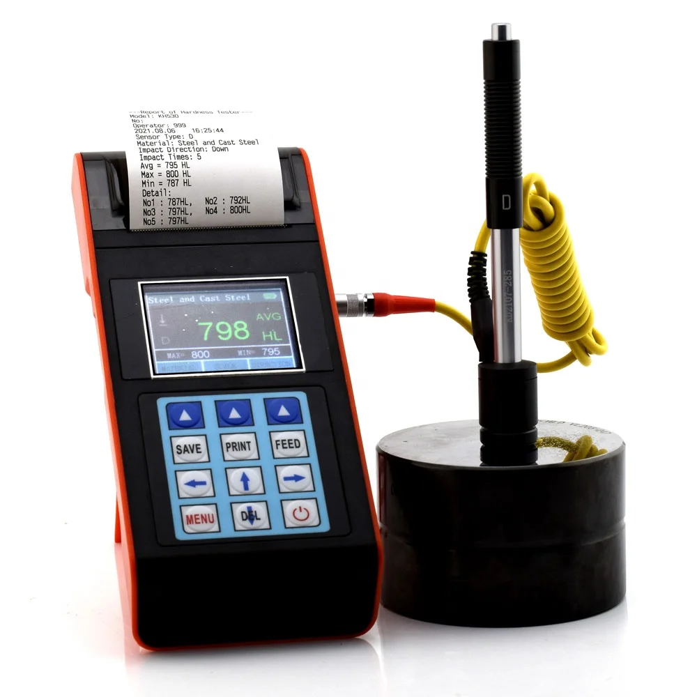 

Best Portable Hardness Tester NDT290+ with Color Printing Function Digital Hardness Gauge Meter