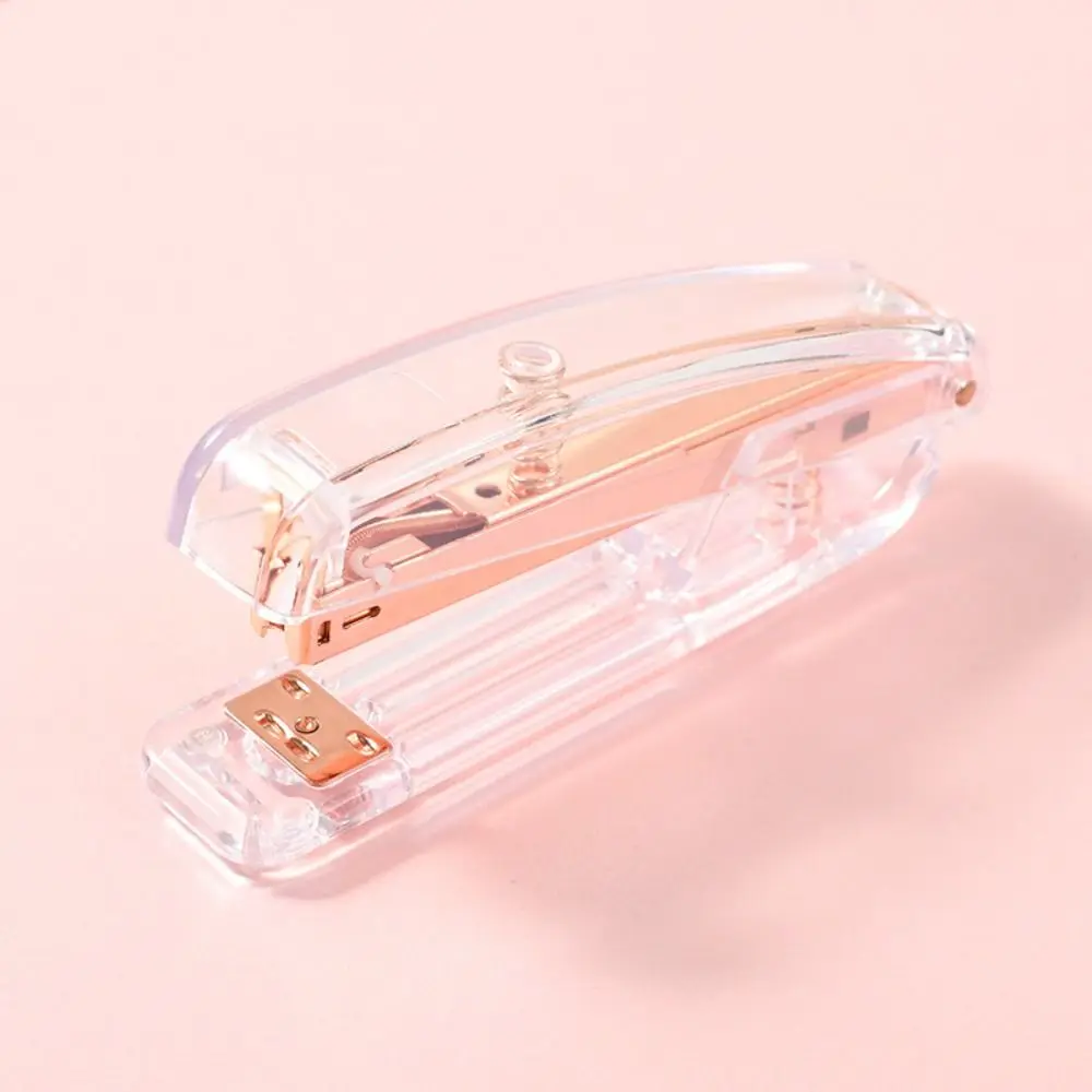 

Manual Transparent Stapler Transparent Bookbinding Tool Paper Stapler Creative Simple Book Binding Machines Student