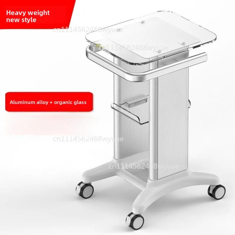 Aluminum Trolleys Beauty Salon Instrument Tool Trolley Cart Acrylic Base Dental Clinic B Ultrasound Customization Medical Cart