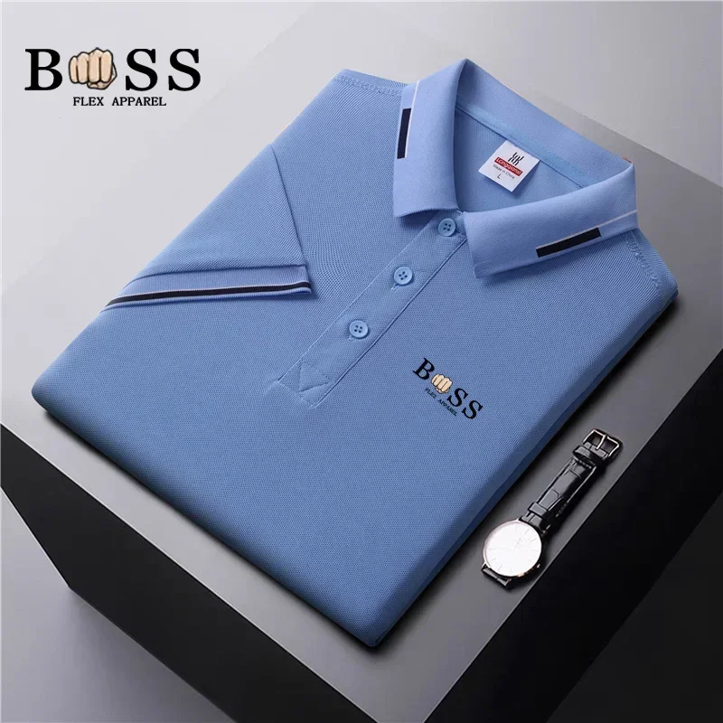 Men's polo shirt, lightweight, breathable, sweat absorbing, quick drying, available in multiple colors, hot selling and explosiv